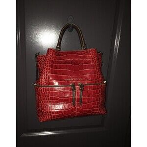 Dooney and Bourke Large Dawson Croco Embossed Handbag